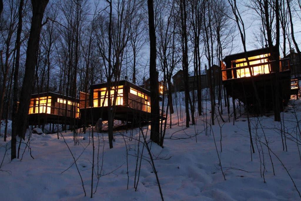 Cabin Sutton 252 - En Harmonie Avec La Nature! Villa Exterior foto